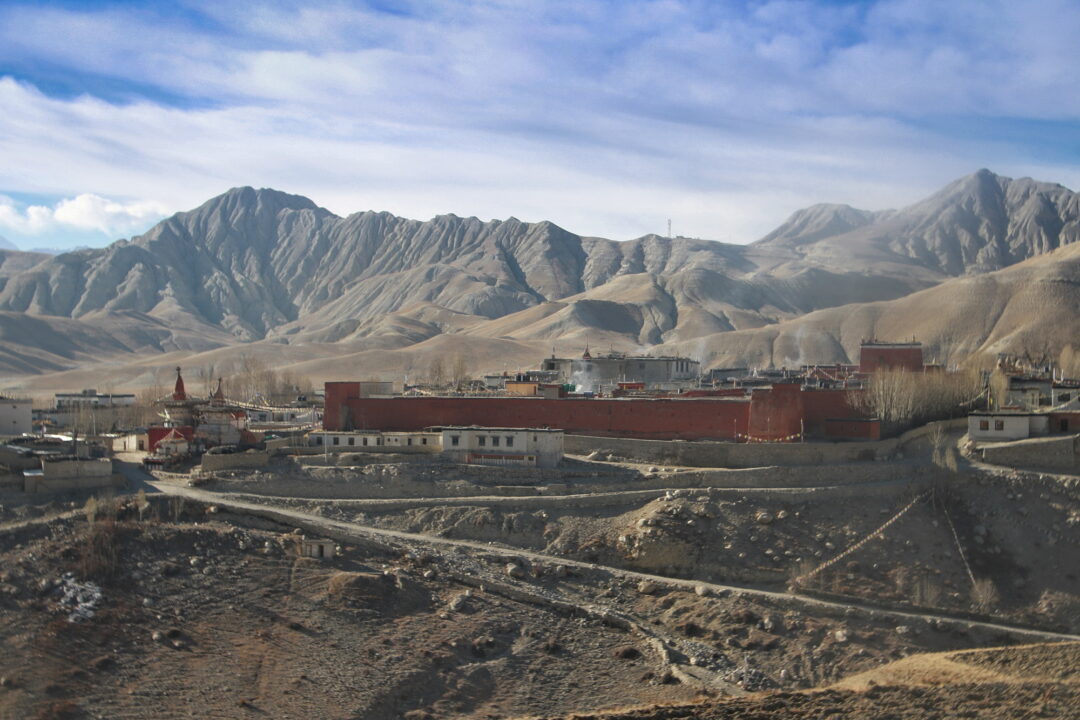 View of Lo Manthang - Kingdom of Lo from the castles