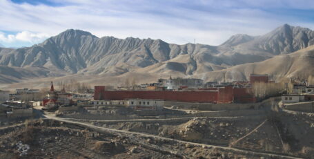 View of Lo Manthang - Kingdom of Lo from the castles