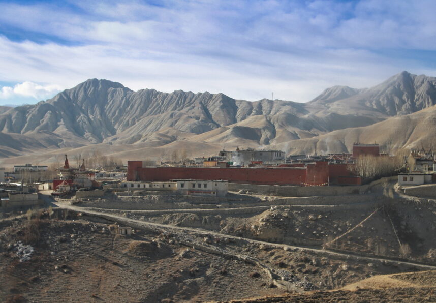 View of Lo Manthang - Kingdom of Lo from the castles